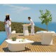 Moma Medium Table Jardiniere Vondom Blanc