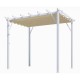 Pergola Alluminio Habrita Antracite 12m2 con tela tonalità