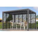 Habrita Bioclimatic Pergola Swivel Slats 11 m2 e 2-Sided Privacy Screen