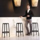 Lot de 4 tabourets de Bar Brooklyn Vondom hauteur d'assise 76 blanc