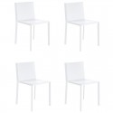 Set van 4 witte Vondom Quartz stoelen