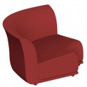 Sofa Sofa Vondom Design Suave Stoff Winkel häuten rot Grenat 1046