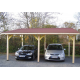 Carport Monopentre en Bois 22m2 avec Toit Habrita