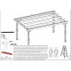 Wooden carport without roof 304x502 Delahaye 15 m2