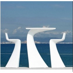 Wing Table Vondom Blanc Mat