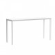 Table haute Frame Aluminium Vondom 200x60x105 blanc