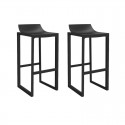 Juego de 2 taburetes altos Wall Street Vondom Black