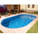 Piscina oval Ibiza Azuro 12mx6m H150cm Sepultado