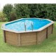 Zwembad Hout Sunwater 490x300 H120cm Blue Liner Ubbink