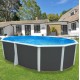 Piscina redonda sobre rasante TOI Prestigio blanco 350x132 con kit completo