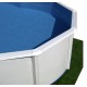 Oberirdischer Pool TOI Mallorca oval 550x366 mit komplettem Kit Anthrazit