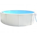 Piscina elevada TOI Canarias redonda 350xH120 con completo kit blanco