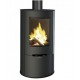 Bronpi Dover 9kW round wood stove with pyre