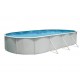 Above ground pool TOI Mallorca oval 730x366xH120 with complete kit White