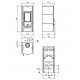 Poêle à bois en pierre Nordica Extraflame Asia BII 4.0 7kW Vulcan