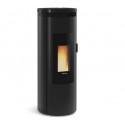 Pellet stove La Nordica Extraflame Amika 8kW waterproof ventilated Black