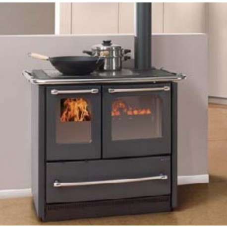 Cuisinière à bois Nordica Extraflame Sovrana Easy 2.0 9kW noir