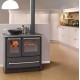 Cuisinière à bois Nordica Extraflame Sovrana Easy 2.0 9kW noir