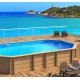 Piscina ottagonale in legno Weva 840x489xh146 BWT myPOOL