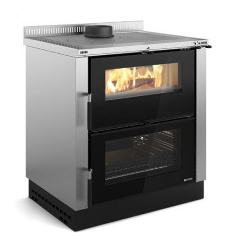 Cuisinière à bois La Nordica Verona XXL Inox 7kW