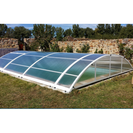 Abri de Piscine Bas Lanzarote Abrisol amovible 12x6.7m