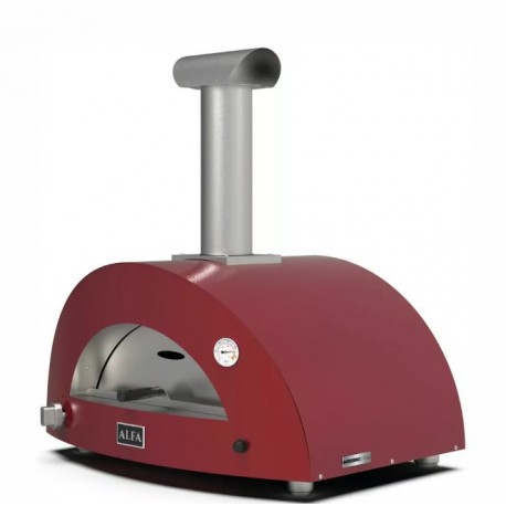 Moderno 1 Alfa Forni Horno de Pizza Híbrido Rojo Antiguo