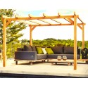 Pérgola exenta de madera Linares 6x4m 24m2