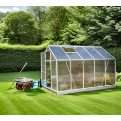 Habrita Aluminium Garden Greenhouse 5.90m2