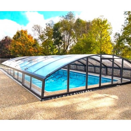 Abri de Piscine mi-haut télescopique Imperial 12.78X6 Abrilios