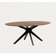 Extendable Round Table 90 to 170x90 White and Quio VeryForma Beech Wood