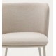 Set van 2 Elia VeryForma beige stoelen in stof en metaal