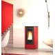 La Nordica Extraflame Dahiana VFS 10 kW Stufa a Pellet Ventilata Rosso Borgogna