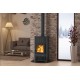 Stufa a legna Nordica Extraflame Fedora 8.3kW Bordeaux