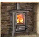 Nordica Extraflame Fedora 8.3kW Estufa de leña de acero negro