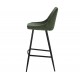 Set van 2 Ari VeryForma groene fluwelen en metalen werkbladstoelen