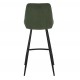 Set of 2 Ari VeryForma Green Velvet and Metal Worktop Chairs