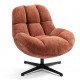 Molo Draaifauteuil Terracotta Stof VeryForma