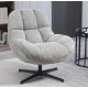 Fauteuil Pivotant Molo tissu gris VeryForma