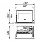 Inserto de pellets Comfort P70 Air H49 La Nordica Extraflame 8kW