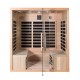 Quatro Panoramic 4-seater Infrared Sauna in VerySpas Spruce