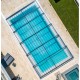 Linea Flat Pool Enclosure Abrilios Telescopic for Pool 600x300