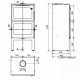 Stufa a legna con forno in acciaio Istan 8,5kW con supporto Ferlux