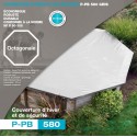 Couverture d’hiver piscines bois octogonales 530 gris P-PB 580