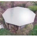 Winter cover for octagonal wooden pools 510 grey P-PB 580